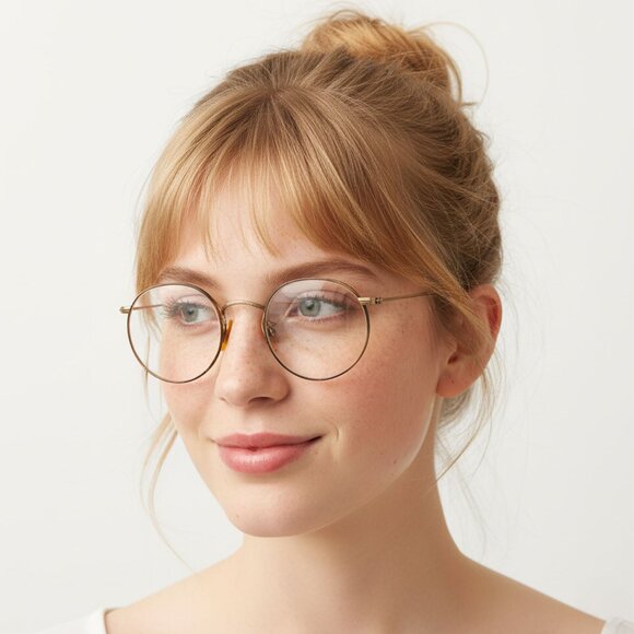 Antique 12k Gold Filled Artcraft Nokorod Eyeglasses RX Glasses Spectacles 1930s - Picture 1 of 16